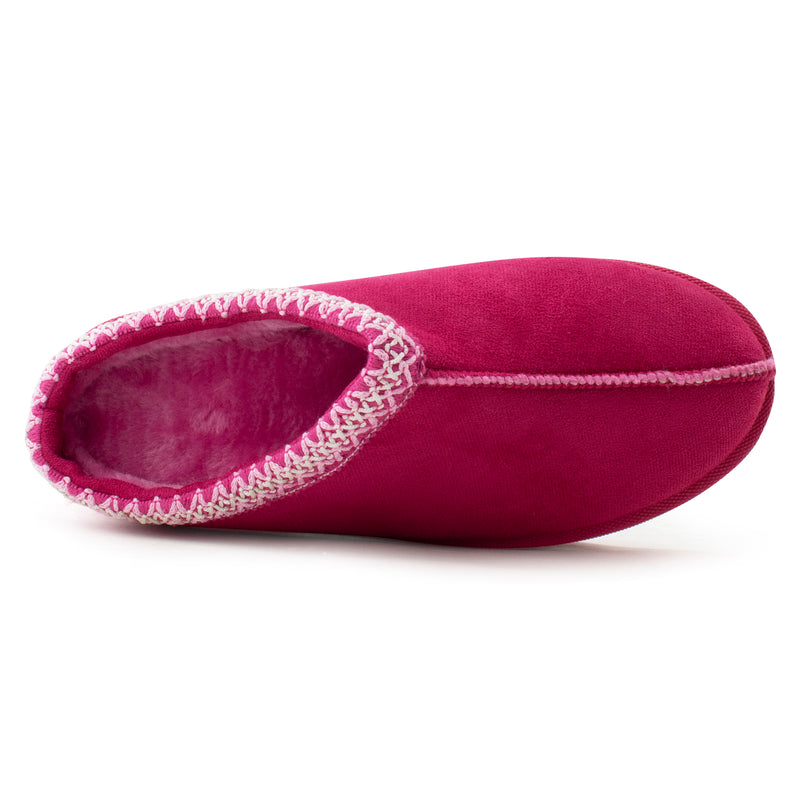 Platform Shearling Mule Clog FUCHSIA